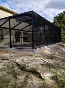 Patio footer construction
