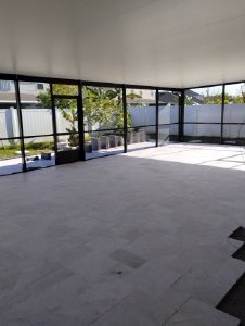 Concrete slabs and pavers for outdoor living spaces