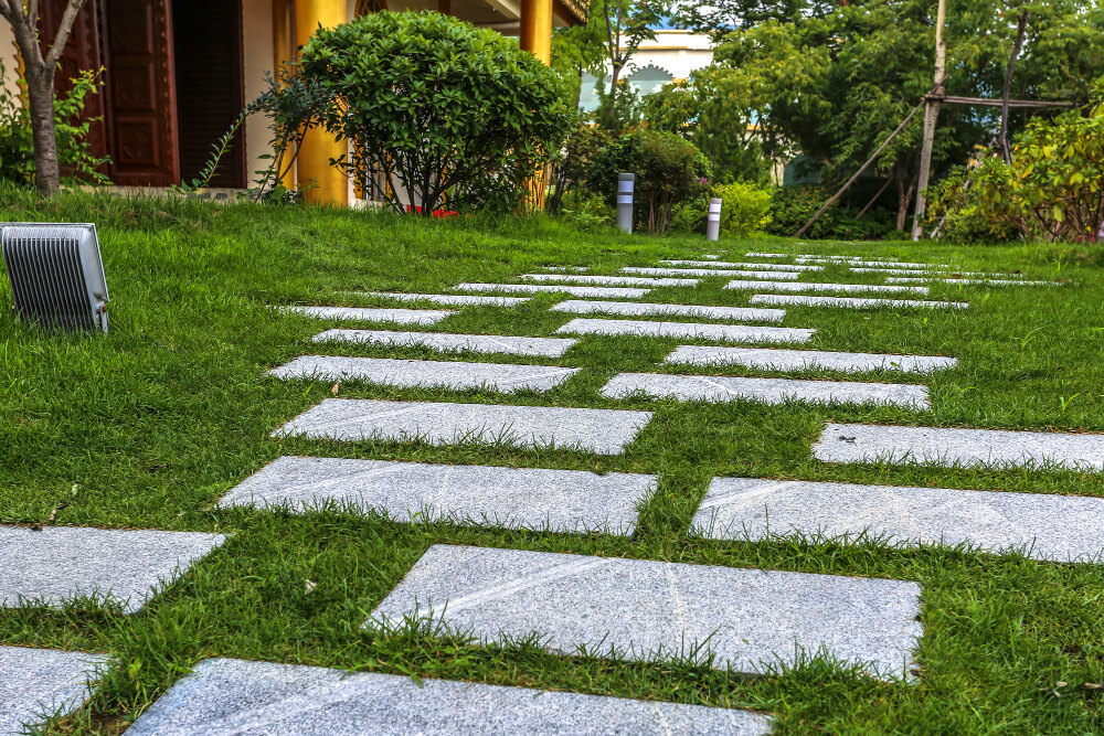 Patio footer and aluminum enclosure foundation area