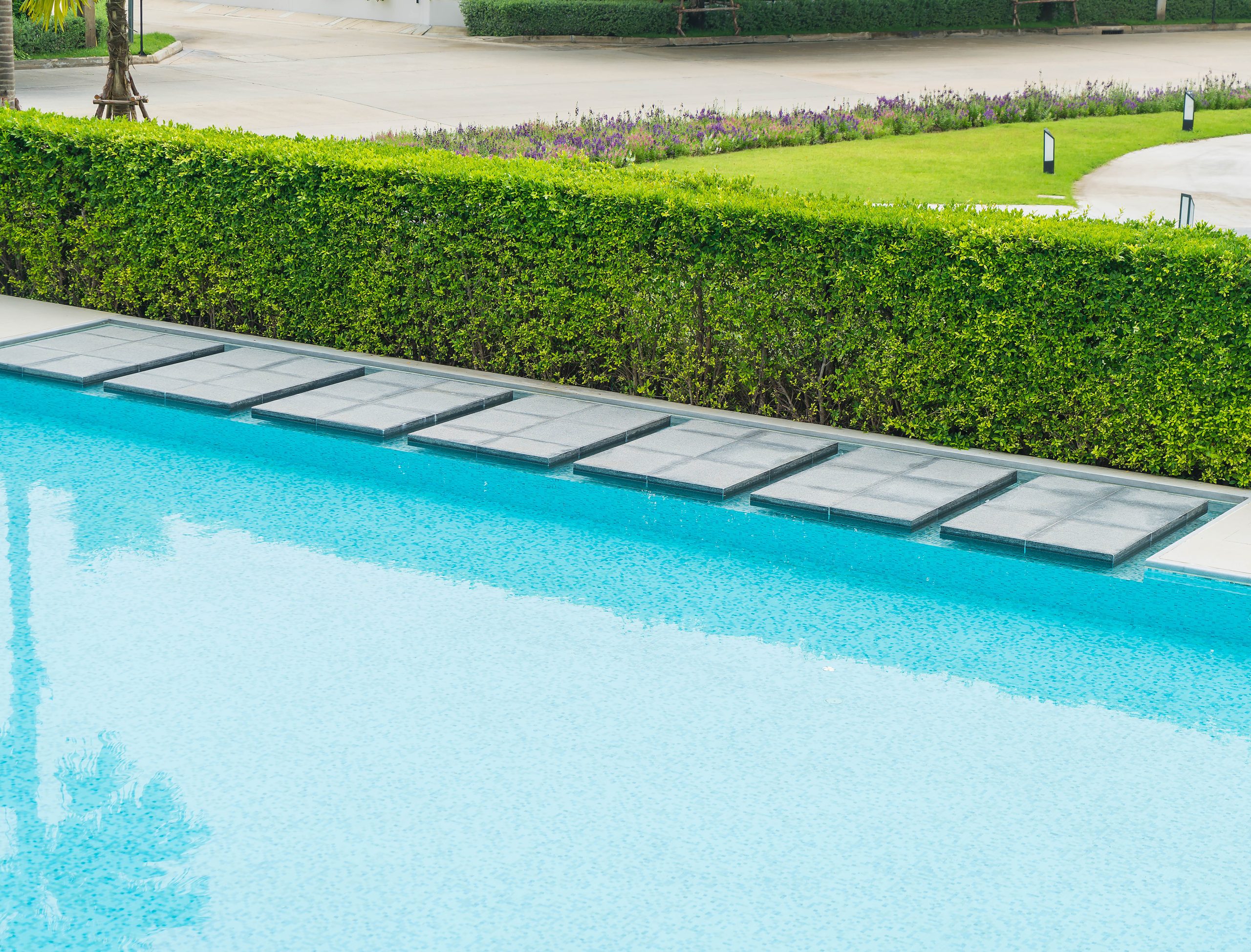 Outdoor pool area in Florida
