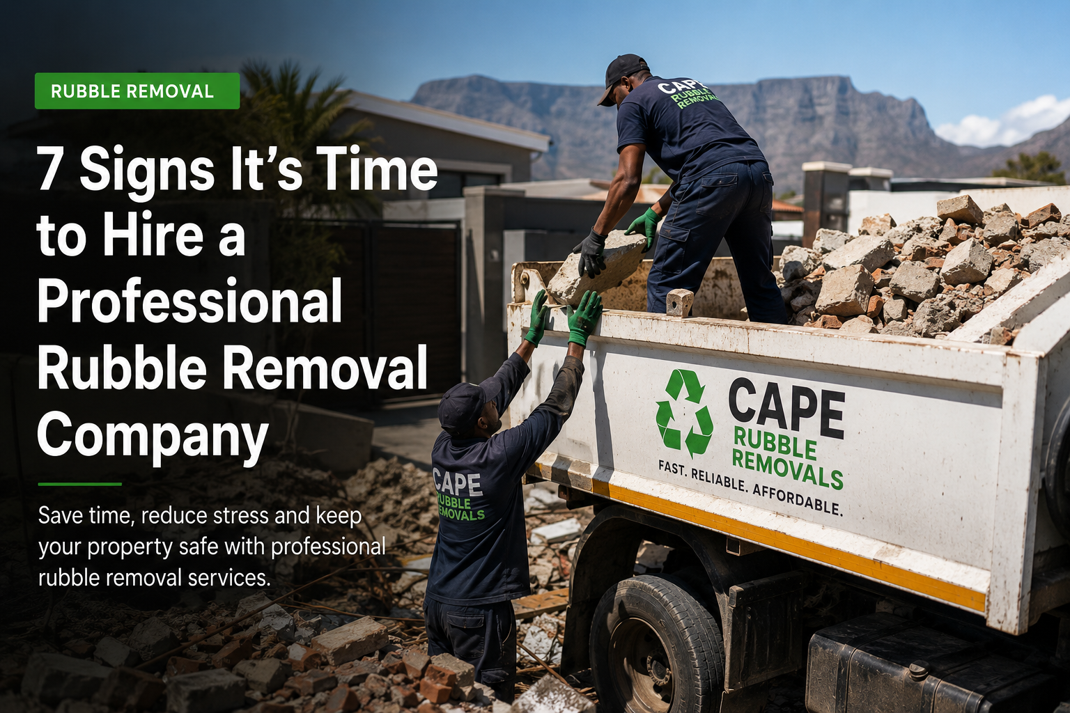 7 Signs It’s Time to Hire a Professional Rubble Removal Company